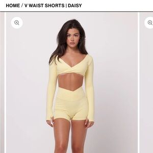 Saski yellow shorts